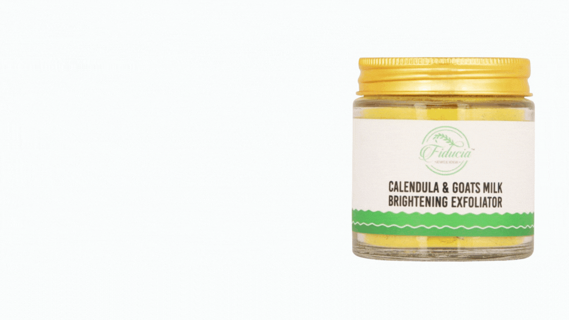 Gentle exfoliator with calendula and goat’s milk for bright, even-toned skin – Fiducia Botanicals