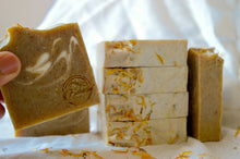 Load image into Gallery viewer, Cold Processed Soap (Calendula &amp; Goats Milk - Anti tan fragrance free)