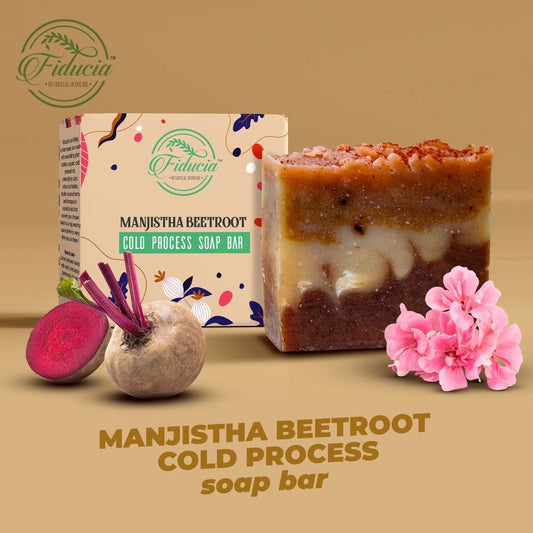 Cold Processed Homemade Soap ( Manjistha & Beetroot ) - #organic_skincare_products#